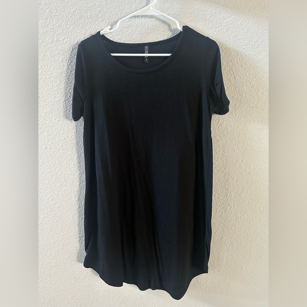Black T shirt dress